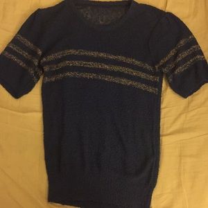 Navy sheer shirt size small